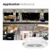 LED Round Parking Garage Canopy Lights, 45W/60W/80W Selectable Wattage, 3 CCT Tunable 3000K/4000K/5000K