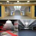 LED Round Parking Garage Canopy Lights, 45W/60W/80W Selectable Wattage, 3 CCT Tunable 3000K/4000K/5000K