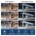 LED Round Parking Garage Canopy Lights, 45W/60W/80W Selectable Wattage, 3 CCT Tunable 3000K/4000K/5000K