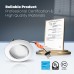 6 Inch Rotatable LED Retrofit Downlight Gimbal, Swiveling Lens, Dimmable Recessed Light Fixtures