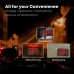 Double-Sided Red EXIT Sign with 90-Min Battery Backup - Fireproof, UL Listed for Office, Apartment, Mall, School, Hotel - Dual Voltage (120/277VAC)