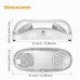 LED Emergency Light, Dual Adjustable Led Heads, Wet Location Rated Exit Lights With 90-Minute Battery Backup, 