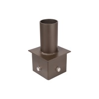 Tenon Adapter For 4 Inch Square Pole Mount With 2-3/8 Inch Vertical Tenon