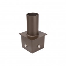 Tenon Adapter For 4 Inch Square Pole Mount With 2-3/8 Inch Vertical Tenon