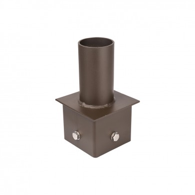 Tenon Adapter For 4 Inch Square Pole Mount With 2-3/8 Inch Vertical Tenon