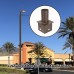Tenon Adapter For 4 Inch Square Pole Mount With 2-3/8 Inch Vertical Tenon