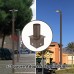Tenon Adapter For 4 Inch Square Pole Mount With 2-3/8 Inch Vertical Tenon