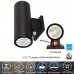  4''-Modern Led Up And Down Wall Light, 20W, 2000lm, Wall Lights With Dusk To Dawn Photocell, 3CCT Tuneable 3000K 4000K 5000K