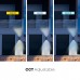  4''-Modern Led Up And Down Wall Light, 20W, 2000lm, Wall Lights With Dusk To Dawn Photocell, 3CCT Tuneable 3000K 4000K 5000K