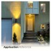  4''-Modern Led Up And Down Wall Light, 20W, 2000lm, Wall Lights With Dusk To Dawn Photocell, 3CCT Tuneable 3000K 4000K 5000K