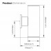  4''-Modern Led Up And Down Wall Light, 20W, 2000lm, Wall Lights With Dusk To Dawn Photocell, 3CCT Tuneable 3000K 4000K 5000K