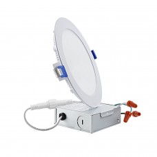 Ultra-Thin LED Recessed Ceiling Light With Junction Box, 2700K/ 3000K/ 3500K/ 4000K/ 5000K 5CCT Selectable
