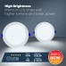 Ultra-Thin LED Recessed Ceiling Light With Junction Box, 2700K/ 3000K/ 3500K/ 4000K/ 5000K 5CCT Selectable